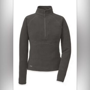 Outdoor Research Women’s Soleil 1/4 Mid weight Zip Pullover In Charcoal Sz XL